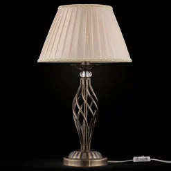 Lampe de table - Grace - Laiton et cristal - 1 lumière - E14 - 55 cm de hauteur