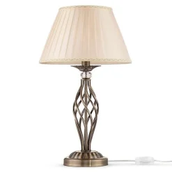 Lampe de table - Grace - Laiton et cristal - 1 lumière - E14 - 55 cm de hauteur