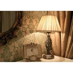 Lampe de table - Grace - Laiton et cristal - 1 lumière - E14 - 55 cm de hauteur