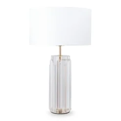 Lampe de table - Maytoni - Muse - Abat-jour rond doré - Métal et verre - IP20 - 60W