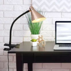 Lampe de table à pince LED 'COPPER'