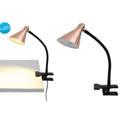 Lampe de table à pince LED 'COPPER'