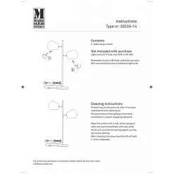 Lampe de table 2 x 40W max, E14, noir - Markslöjd - Edgar