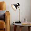 Lampe de table Apennin GoodHome E27 noir mat