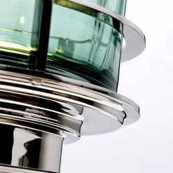 Lampe de table Arno - Vert - Nickel poli