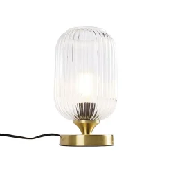 Lampe de table Art déco en laiton - Banci