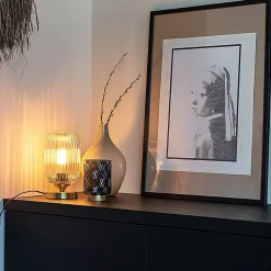 Lampe de table Art déco en laiton - Banci