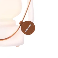 Lampe de table blanche effet flamme 22 cm - STORM MINI