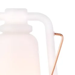 Lampe de table blanche effet flamme 22 cm - STORM MINI