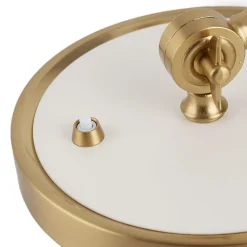 Lampe de Table BOFA Inspirée par Fritz Hansen Kaiser Idell 6631, Finition en Blanc Mat et Laiton, E27