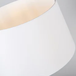 Lampe de table bronze avec abat-jour blanc 35 cm réglable - Parte