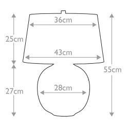 Lampe de table Caesar 1 lumière - Or