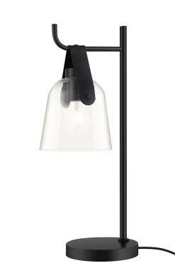 Lampe de table Calume E27 15W L.16xL.22,5xH.50cm noir GoodHome
