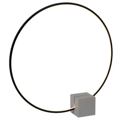 Lampe de table CIRKELIS en aluminium avec LED intégré - Noir - Lucide