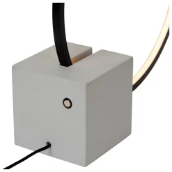 Lampe de table CIRKELIS en aluminium avec LED intégré - Noir - Lucide