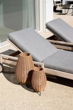 Lampe de table COLIN IP44 en synthétique avec LED intégré - Naturel - Lucide