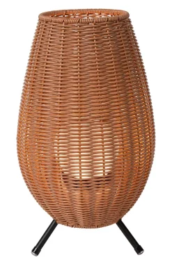 Lampe de table COLIN IP44 en synthétique avec LED intégré - Naturel - Lucide