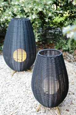 Lampe de table COLIN IP44 en synthétique avec LED intégré - Noir - Lucide