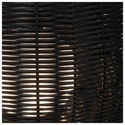 Lampe de table COLIN IP44 en synthétique avec LED intégré - Noir - Lucide