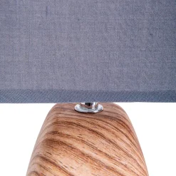 Lampe de table 'CREMONA' en céramique brune/grise avec douille E14, lampe de table pour le salon 31 cm de haut