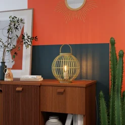 Lampe de table Dacite E27 28w ⌀28xh.38cm coloris naturel GoodHome