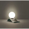 Lampe de table design culot E14 noire - Trio - Lara