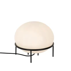 Lampe de table design d'extérieur noire - Jannie