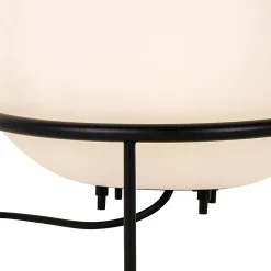 Lampe de table design d'extérieur noire - Jannie