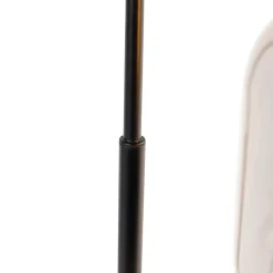 Lampe de table design noire avec verre doré et fumé - Zuzanna