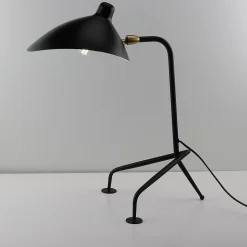 Lampe de Table Design Nordique Noire, Style Moderne pour Bureau, Chambre, E27