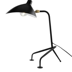 Lampe de Table Design Nordique Noire, Style Moderne pour Bureau, Chambre, E27