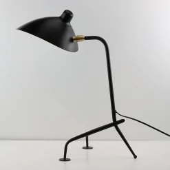 Lampe de Table Design Nordique Noire, Style Moderne pour Bureau, Chambre, E27