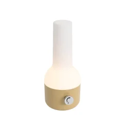 Lampe de table d'extérieur dorée avec blanc, LED rechargeable incluse IP44 - Haard
