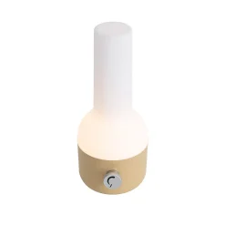 Lampe de table d'extérieur dorée avec blanc, LED rechargeable incluse IP44 - Haard