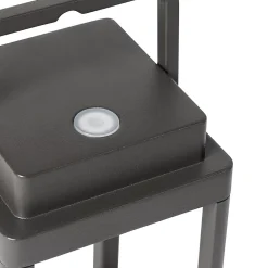 Lampe de table d'extérieur gris foncé avec LED rechargeable - Yara