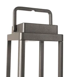 Lampe de table d'extérieur gris foncé avec LED rechargeable - Yara