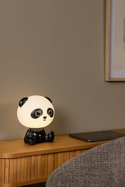Lampe de table DODO PANDA en abs avec LED intégré - Noir - Lucide