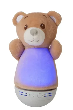 Lampe de table DOLLY en abs avec LED intégré - Brun - Lucide