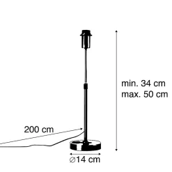 Lampe de table dorée réglable - Parte