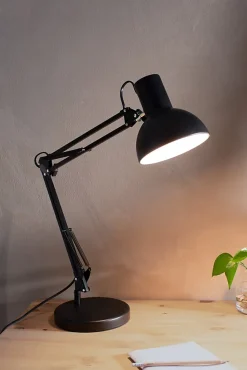 Lampe de table E27 métal noire orientable 80 cm - Markslöjd - Architect