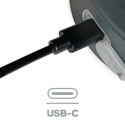 Lampe de table EDO NELI LED 2,7 W grise avec batterie 2200 mAh IP54 RGB 200 lm hauteur 33 cm NELI EDO