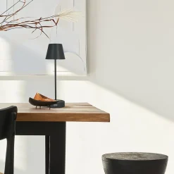 Lampe de table EDO NELI LED 2,7 W grise avec batterie 2200 mAh IP54 RGB 200 lm hauteur 33 cm NELI EDO