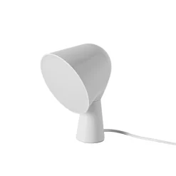Lampe de table en ABS blanc Design moderne et compact, douille E14