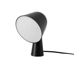 Lampe de table en ABS noir Design moderne et compact, douille E14