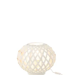 Lampe de table en bois blanc 32x32x28 cm
