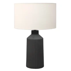 Lampe de table en céramique noire