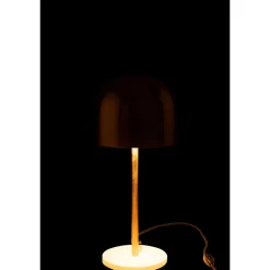 Lampe de table en métal doré 20.5x20.5x49 cm