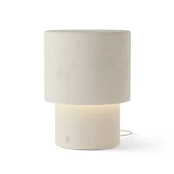 Lampe de table en plâtre beige E27