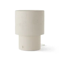 Lampe de table en plâtre beige E27