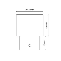 Lampe de table en plâtre beige E27